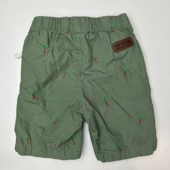 Baby Harvest Set of 2 Shorts Blue, White Stripes & Green with Palm Print 12/18 - Picture 4 of 9